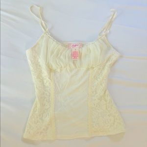 Cream Bustier Top